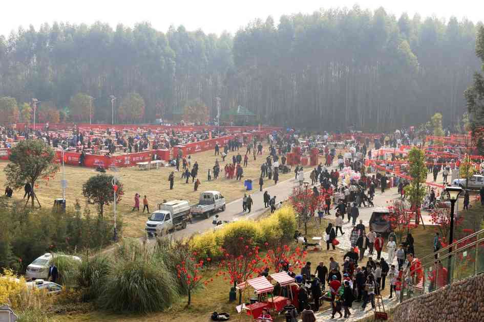 四川乐山市中区：年猪祈福迎新春 千人共享刨汤宴(图5)